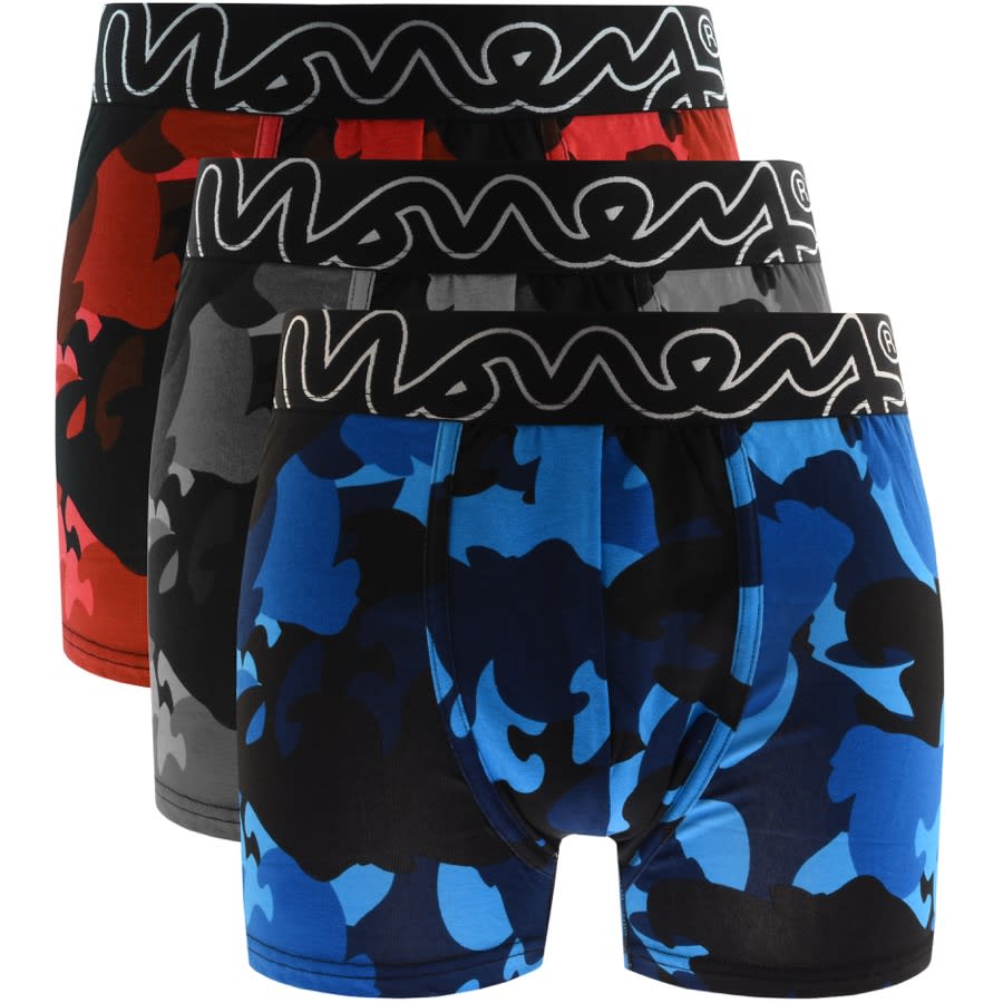 Alternative Image for ProductMoney 3 Pack Ape Camo Trunks Black1